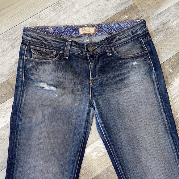 Women's Paige Venice Factory Distressed Bootcut Jeans - Size 29 - Picture 2 of 12